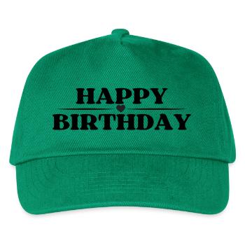Happy Birthday - Kinder Basecap - Grün - Vorne