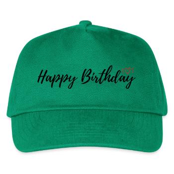 Happy Birthday - Kinder Basecap - Grün - Vorne