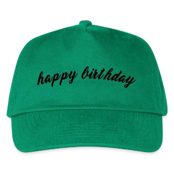 Happy Birthday - Kinder Basecap - Grün - Vorne