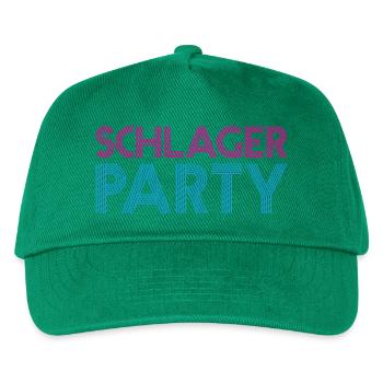 SCHLAGER PARTY Schlagermusik Schlager - Kinder Basecap - Grün - Vorne