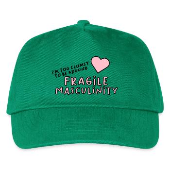 I'm too clumsy to be around fragile masculinity - Kids’ Baseball Cap - green - Front