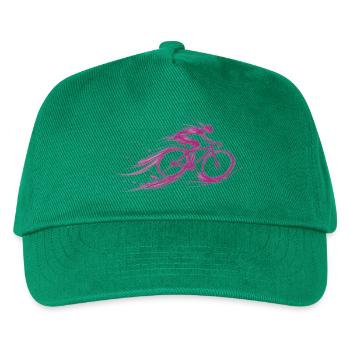 cyclist fast red Fahrrad - Kinder Basecap - Grün - Vorne