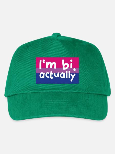 BI Bisexuell FLagge Quote Pride Flag Design CSD - Kinder Basecap - Grün
