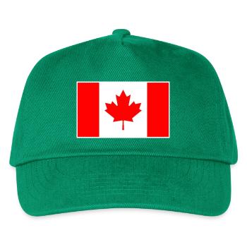 Canada Flag Classic Frame - Kinder Basecap - Grün - Vorne