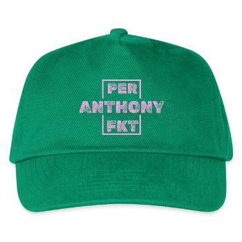 Einzigartig Anthony - Kinder Basecap - Grün - Vorne