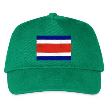 Flagge von Costa Rica - Kinder Basecap - Grün - Vorne