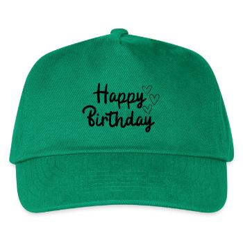 Happy birthday - Kinder Basecap - Grün - Vorne