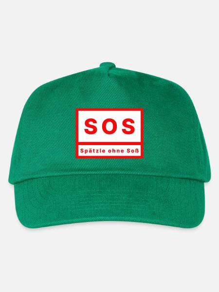 SOS Spätzle ohne Soß - Kinder Basecap - Grün
