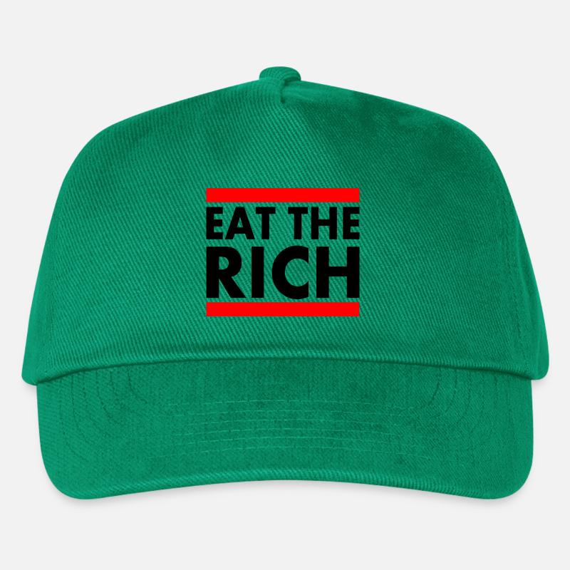 Eat the rich - Kinder Basecap - Grün