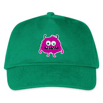 Monstre Pourpre Poilue | Créature mignonne et ridicule - Casquette de baseball Enfant - vert - Devant