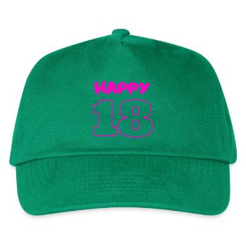 18 Birthday Pink - Kids’ Baseball Cap - green - Front