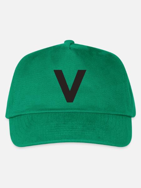 V - Kinder Basecap - Grün