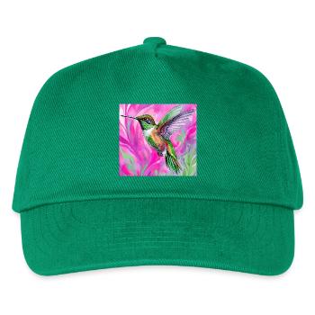 hummingbird - Kids’ Baseball Cap - green - Front