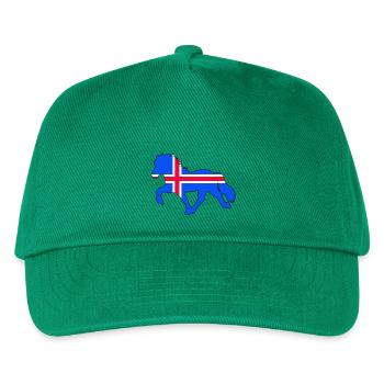 tölter flag iceland - Kinder Basecap - Grün - Vorne