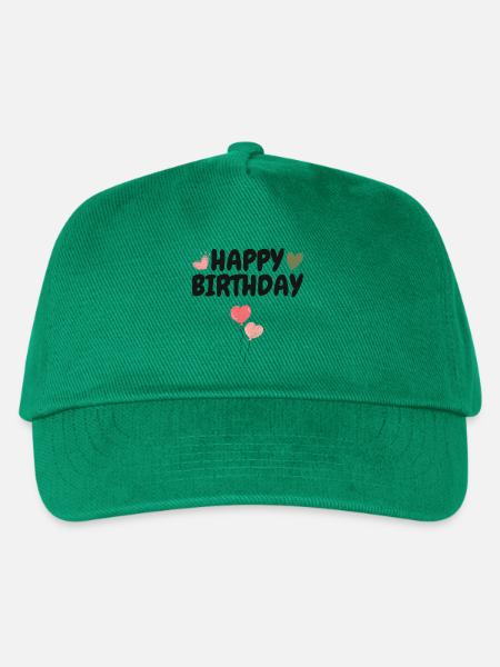 Happy Birthday - Kinder Basecap - Grün