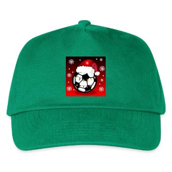 Weihnachten Fußballgeschenke - Kinder Basecap - Grün - Vorne