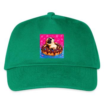 choupie sur un Donut - Casquette de baseball Enfant - vert - Devant