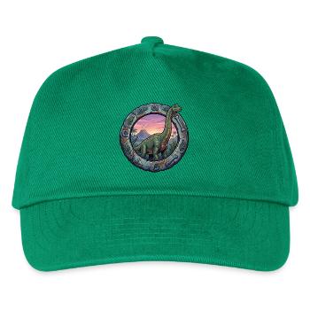 Brachiosaurus dans l’anneau volcanique - Casquette de baseball Enfant - vert - Devant