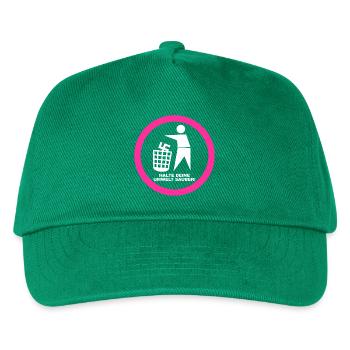 Gegen Rechts - Halte deine Umwelt sauber - FCK NZS - Kinder Basecap - Grün - Vorne
