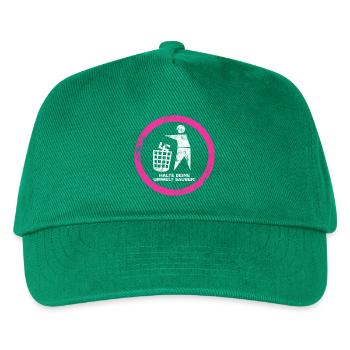 Gegen Rechts - Halte deine Umwelt sauber - FCK NZS - Kinder Basecap - Grün - Vorne