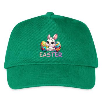 Osterhase mit Ostereiern - Kinder Basecap - Grün - Vorne
