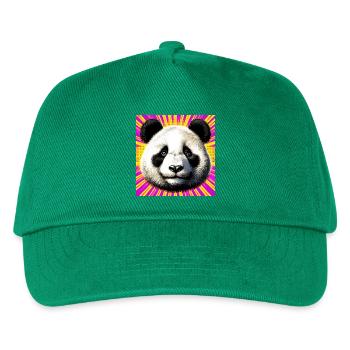 Panda - Kinder Basecap - Grün - Vorne