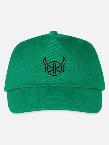 KoboldKroniken Logo Schwarz - Kinder Basecap - Grün