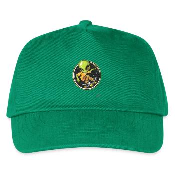 Extraterrestre du skateboard - Casquette de baseball Enfant - vert - Devant