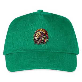 Rasta Löwe - Kinder Basecap - Grün - Vorne