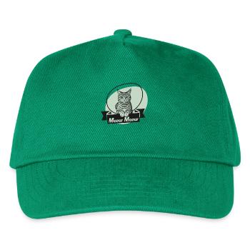 Katze, Miau - Kinder Basecap - Grün - Vorne