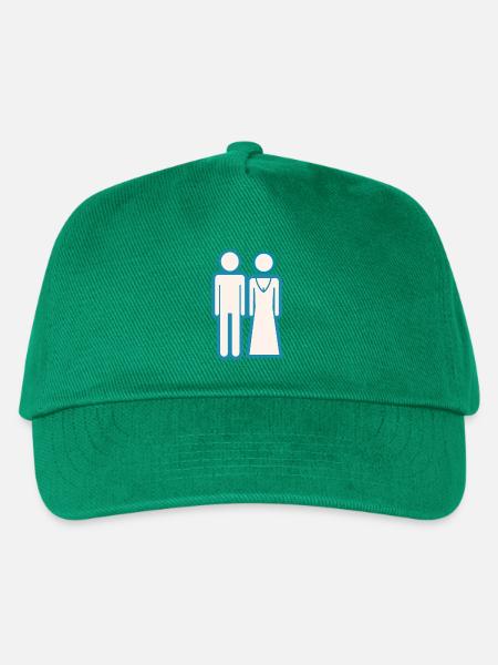 Hochzeitspaar - Kinder Basecap - Grün