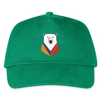 Eisbär - Kinder Basecap - Grün - Vorne