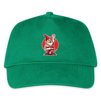 Garden Gnome with Fist of Freedom - Kids’ Baseball Cap - green - Front