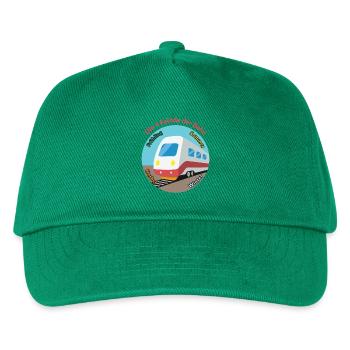 Die Bahn und die Jahreszeiten Nr.2 - Kinder Basecap - Grün - Vorne