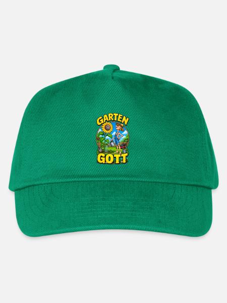 Garten Gott – Funny Gardener Gardening - Kinder Basecap - Grün