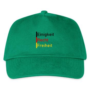 Einigkeit Recht Freiheit - Kinder Basecap - Grün - Vorne