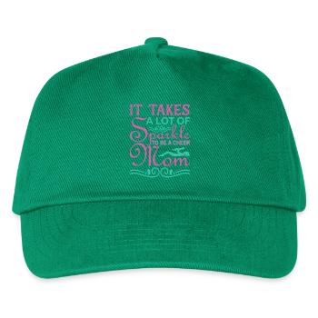 Es braucht Funkel, um ein Cheer Mom-Shirt zu sein - Kinder Basecap - Grün - Vorne