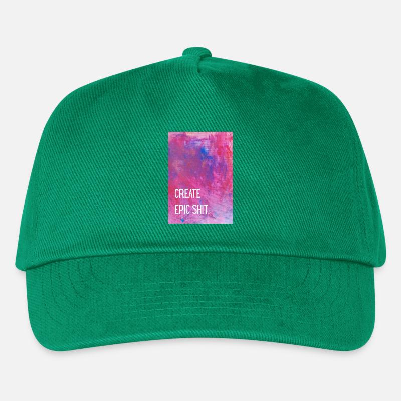 Create epic shit. - Kids’ Baseball Cap - green