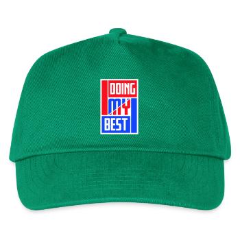 Doing My Best Lustig Ehrlich Motivational Spruch - Kinder Basecap - Grün - Vorne