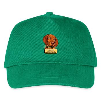Funny Vizsla Mischief Dog – Creative Expression - Kids’ Baseball Cap - green - Front