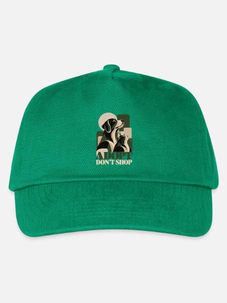 Adopt Don’t Shop Dog & Cat - Kinder Basecap - Grün