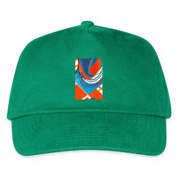 Abstrakte Kunst - Kinder Basecap - Grün - Vorne