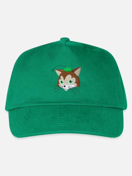 Pettersson & Findus Stickdesign - Kinder Basecap - Grün