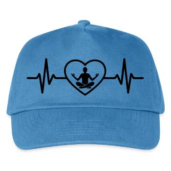 Pilates Heart in Balance - Kids’ Baseball Cap - peacock-blue - Front