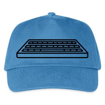 Steuerung Tastatur Eingabe Computer - Kinder Basecap - Pfauenblau - Vorne