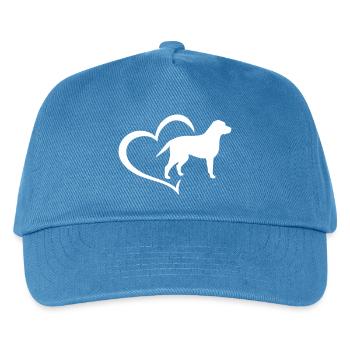 Labrador Hund Hunderasse Hundehalter Geschenk - Kinder Basecap - Pfauenblau - Vorne