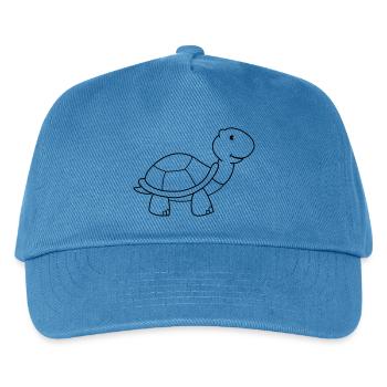 turtle - Kids’ Baseball Cap - peacock-blue - Front