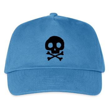Skull and bones - Kids’ Baseball Cap - peacock-blue - Front