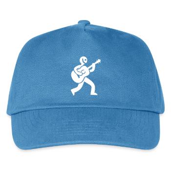 Gitarrist Symbol - Kinder Basecap - Pfauenblau - Vorne