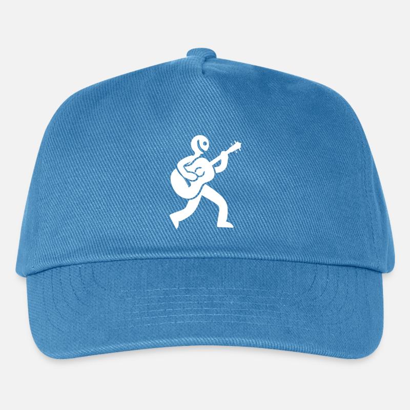 Gitarrist Symbol - Kinder Basecap - Pfauenblau
